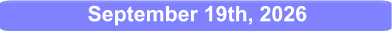 September 19th, 2026