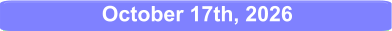 October 17th, 2026