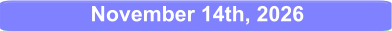 November 14th, 2026